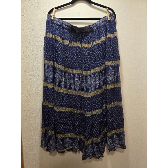 Dresses & Skirts - Short Circuit Airy Boho Flowy Skirt Lightweight Gypsy Boho One Size Fits Most